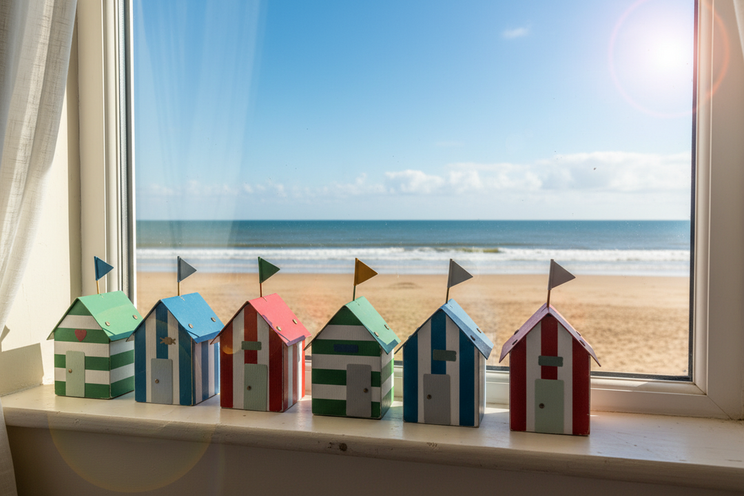 Small Wooden Beach Huts