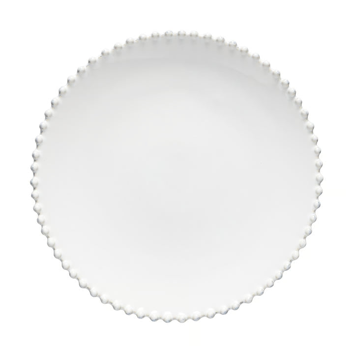 Pearl White Dinner Plate