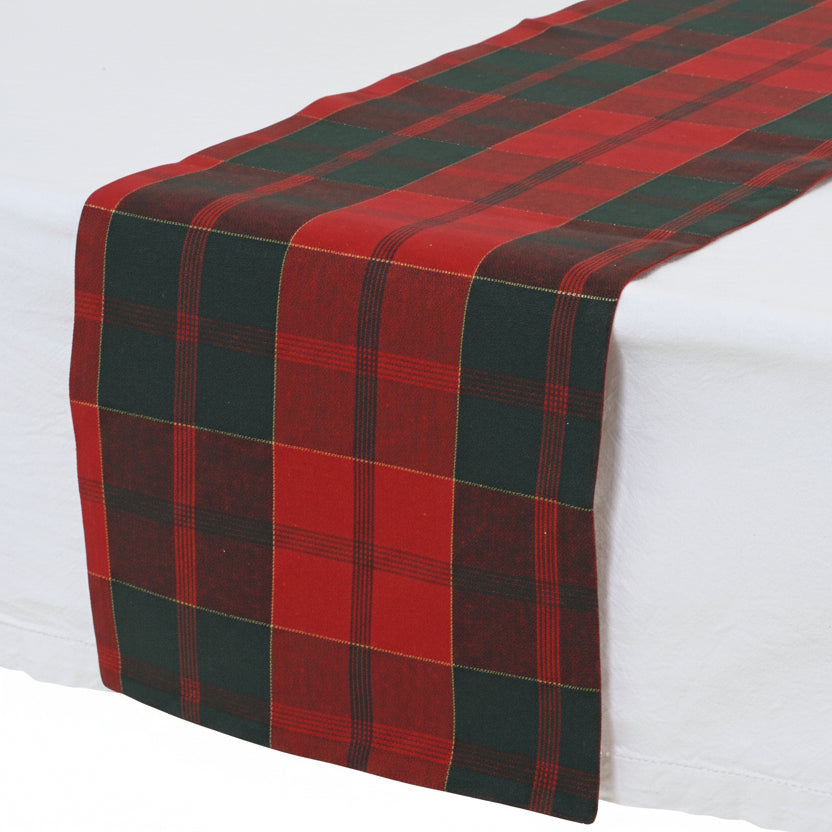 Cotton Check Table Runner - 150 x 30cm
