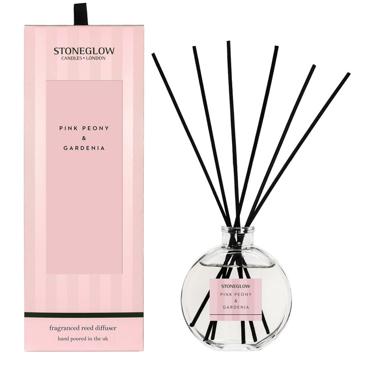 Pink Peony &amp; Gardenia Reed Diffuser 120ml | Stoneglow