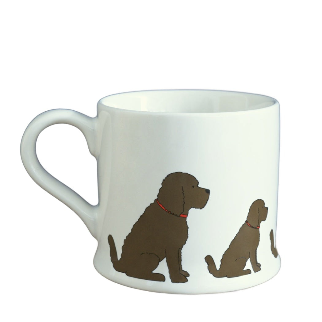 Sweet William Chocolate Cockapoo mug featuring a cute dog design, made by Cornucopia Home and Gift.