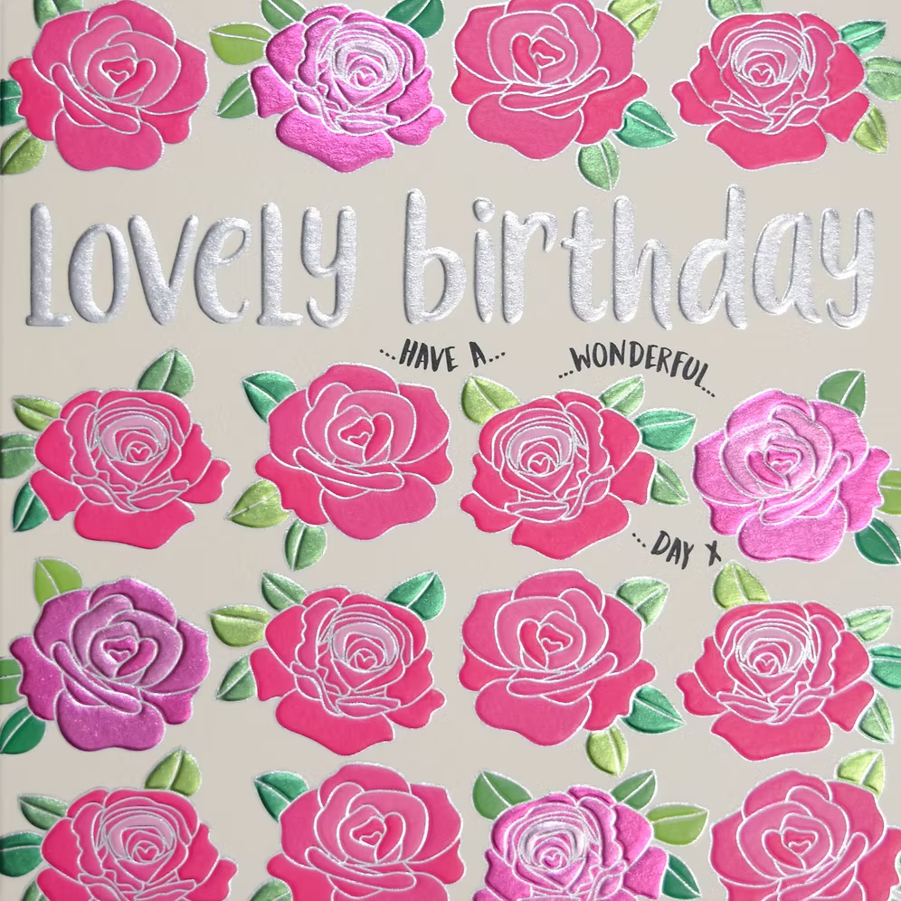 Lovely Birthday Roses Card