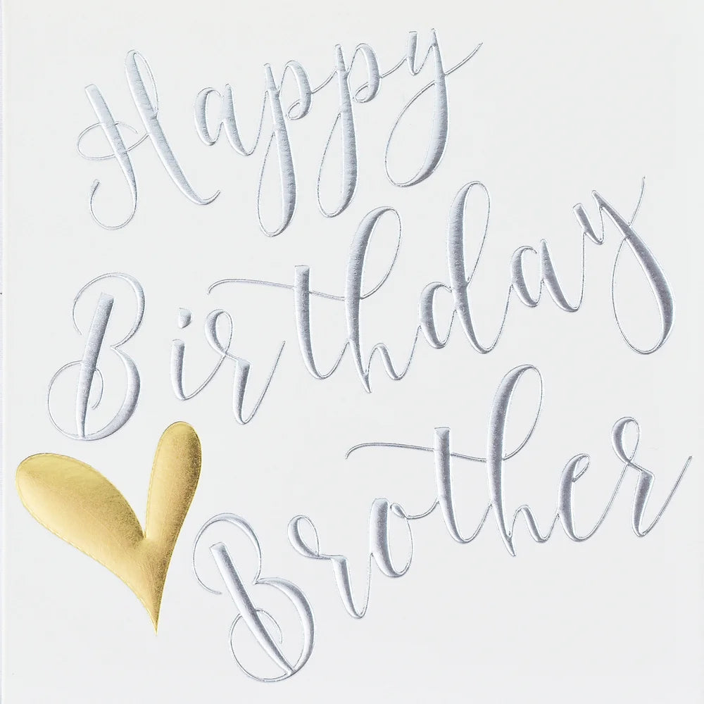 Brother birthday card by Wendy Jones-Blackett featuring colorful, cheerful design from Cornucopia Home and Gift.