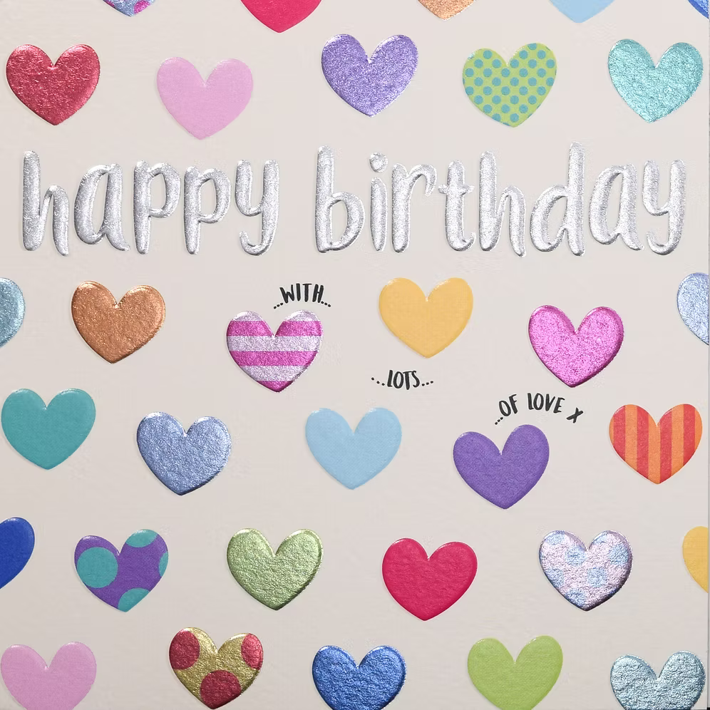 Happy Heart Birthday Card