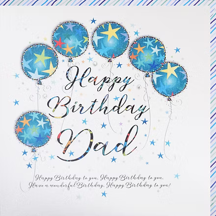 Dad birthday card by Wendy Jones-Blackett, featuring colorful illustrations and heartfelt message for special occasions.