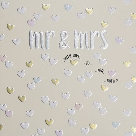 Mr &amp; Mrs (Tiny Hearts) Card