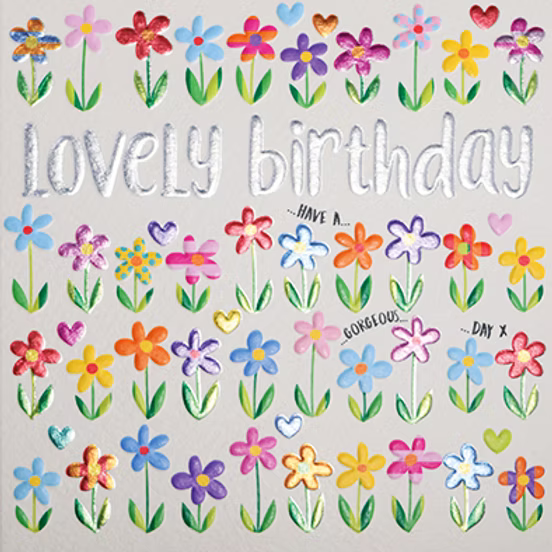 Lovely birthday card by Wendy Jones-Blackett featuring colorful floral design for special celebrations.