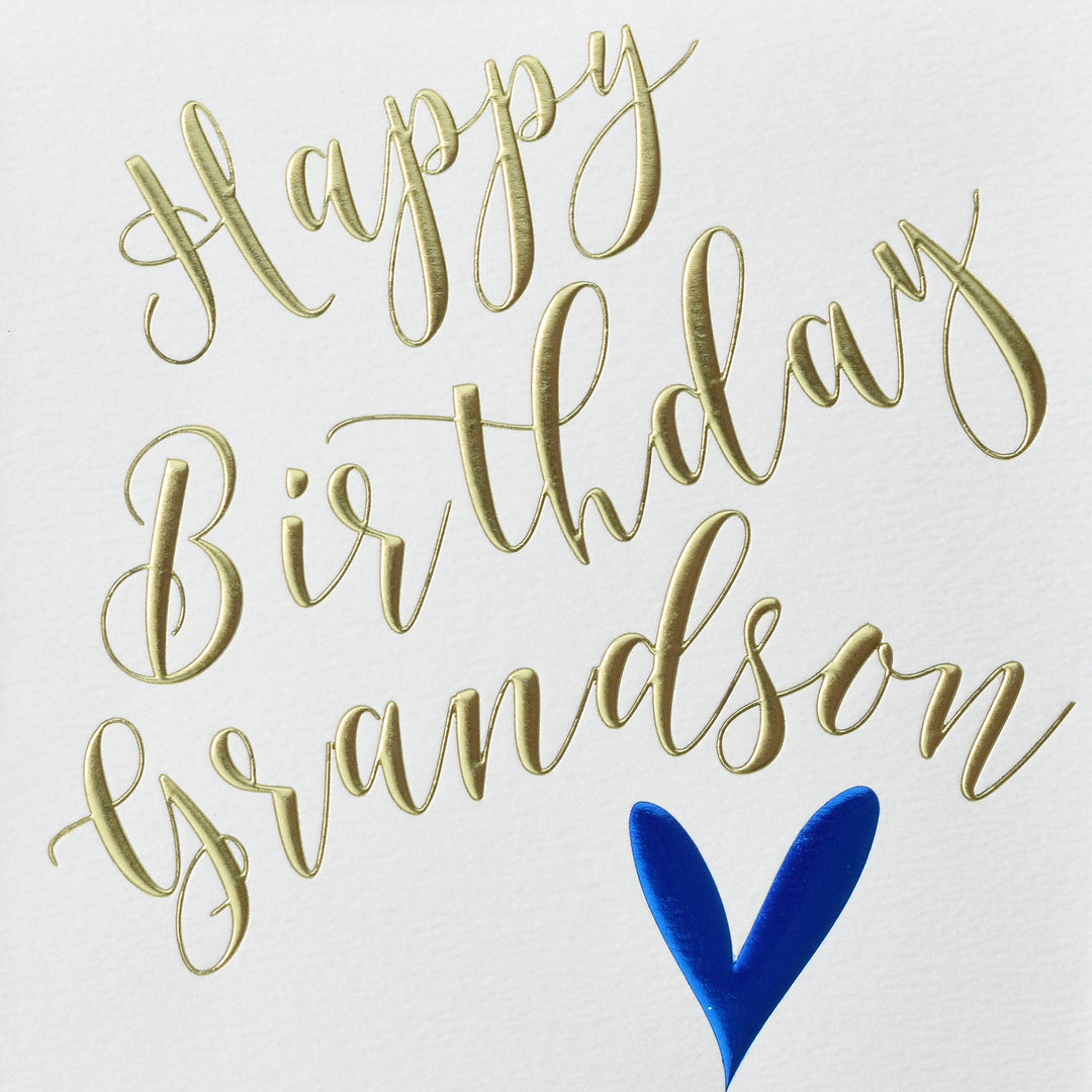 Happy birthday grandson bed by Wendy Jones-Blackett for Cornucopia Home and Gift, featuring colorful birthday-themed design.