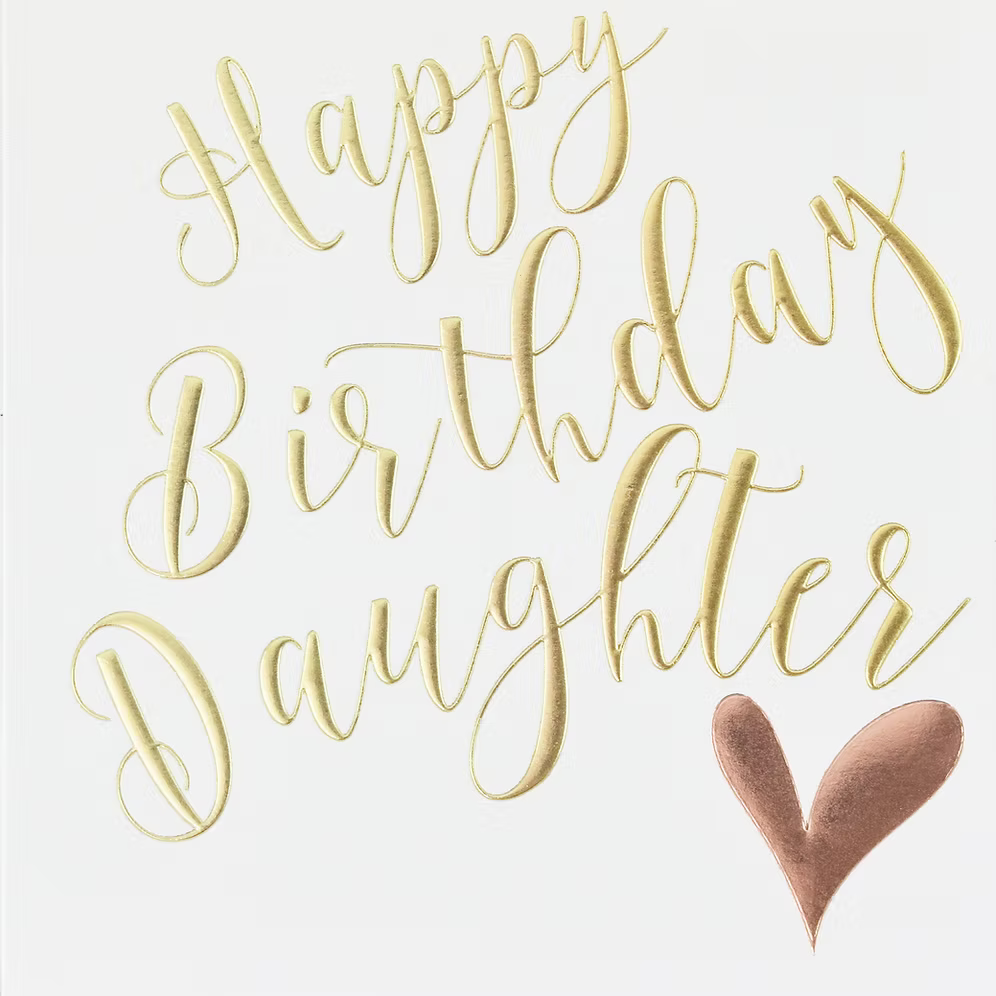 Daughter birthday card by Wendy Jones-Blackett featuring colorful floral illustrations and heartfelt message in a Cornucopia Worcester design