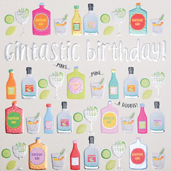 Gintastic Birthday Card