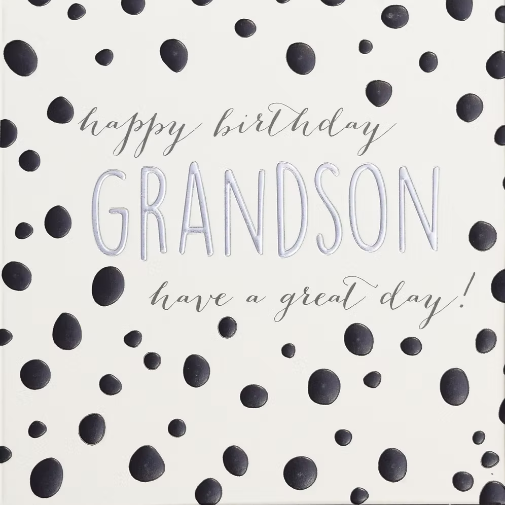 Haooy Birthday Grandson Birthday Card