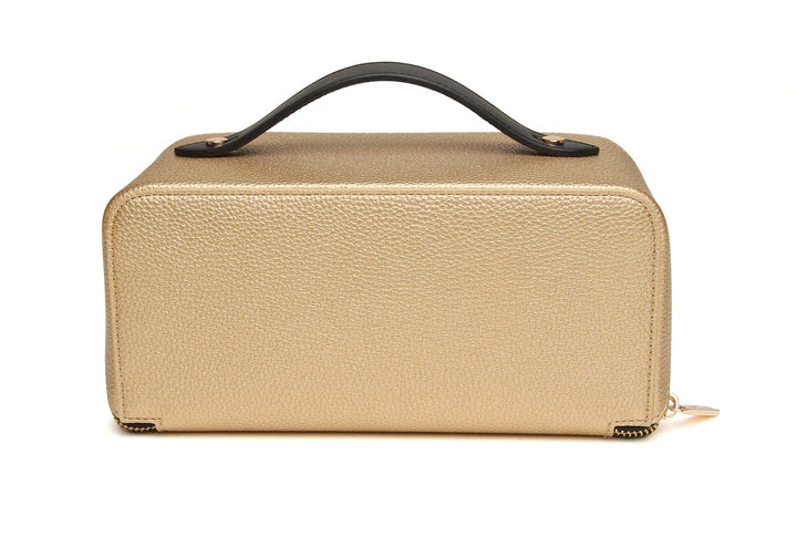 Kensington Makeup Train Case - Gold Black