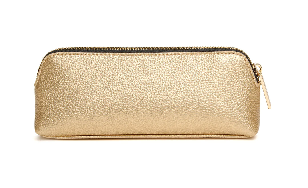 Gold and Black Kensington Makeup Bag