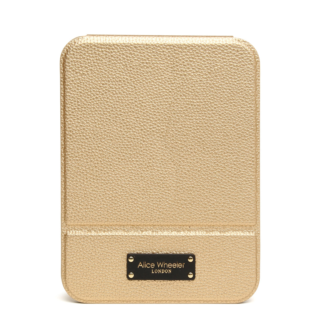 Gold and Black Kensington Folding Mirror