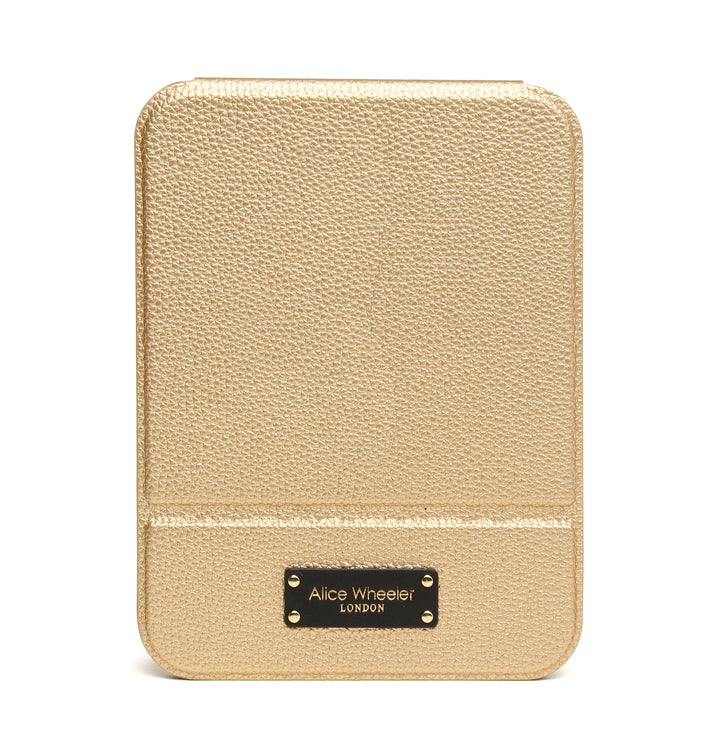 Gold and Black Kensington Folding Mirror