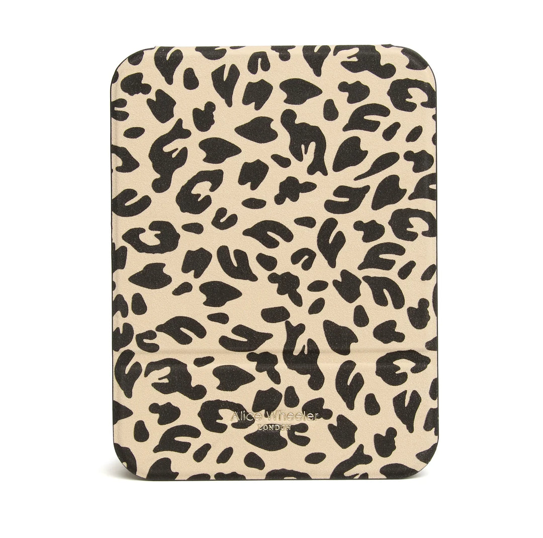 Leopard Folding Travel Mirror