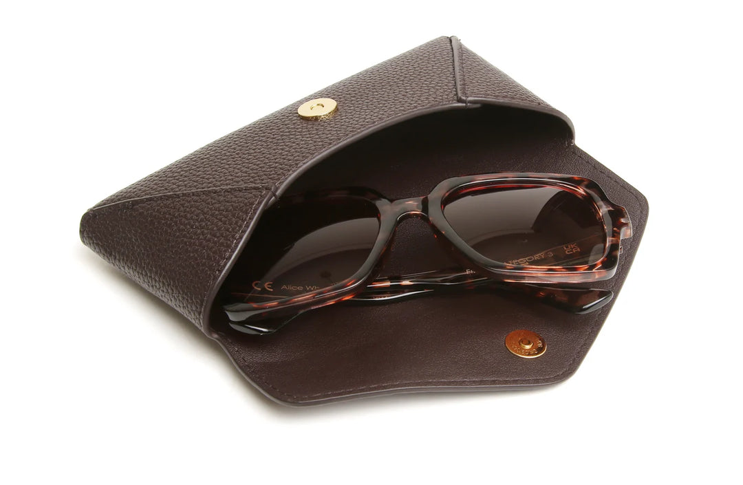 Chocolate Kensington Glasses Case
