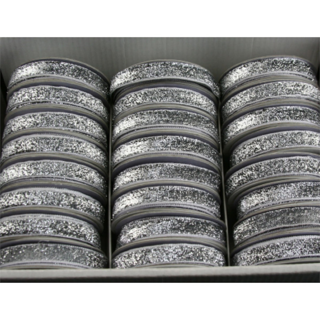 Mini Sparkle Ribbon - Silver