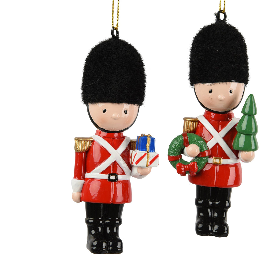Nutcracker Toy Soldier Christmas Tree Decoration - 2 Assorted