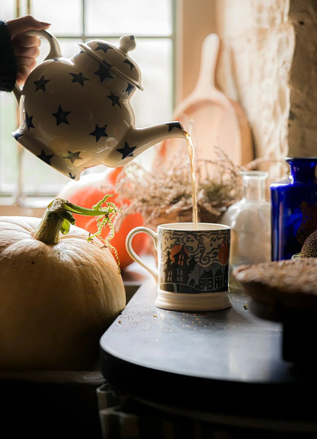 Emma Bridgewater Wise Witches large mug featuring a detailed witch illustration and vibrant colors, perfect for coffee or tea.