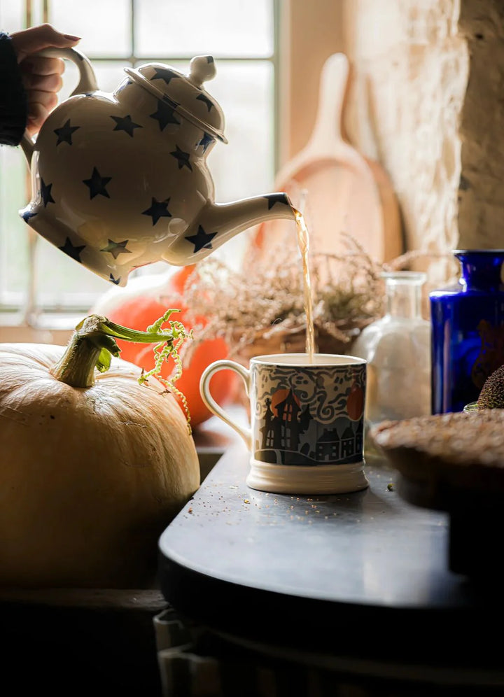 Emma Bridgewater Wise Witches large mug featuring a detailed witch illustration and vibrant colors, perfect for coffee or tea.