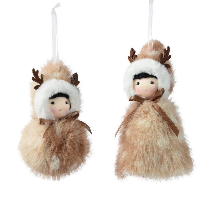 Reindeer Girl Christmas Tree Decoration - Choice of 2 Designs