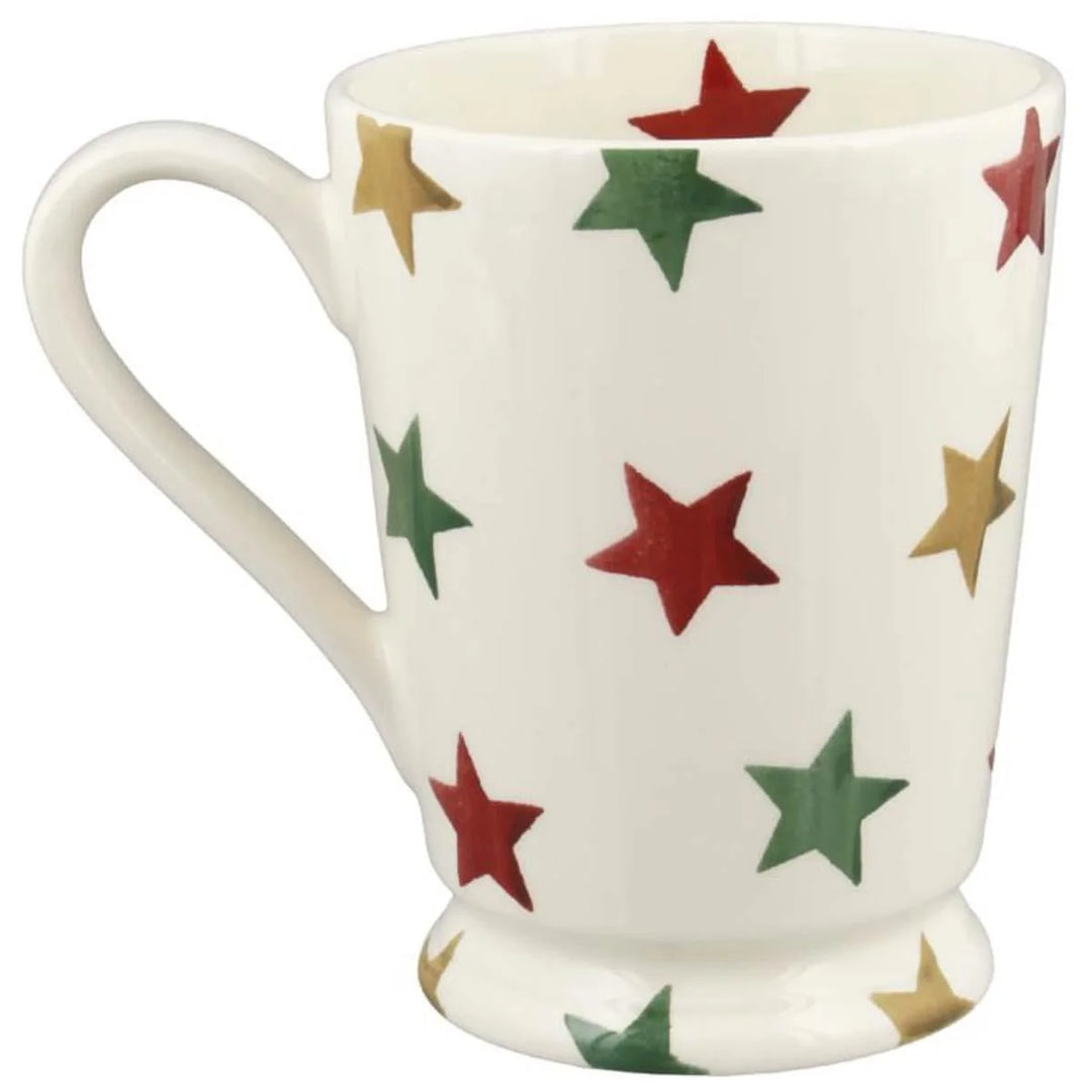 Emma Bridgewater Red, Green &amp; Gold Stars Cocoa Mug