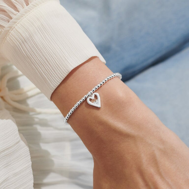 Joma Jewellery "Happy Birthday Daughter" bracelet featuring a delicate charm and silver-tone finish, ideal for birthday gift.