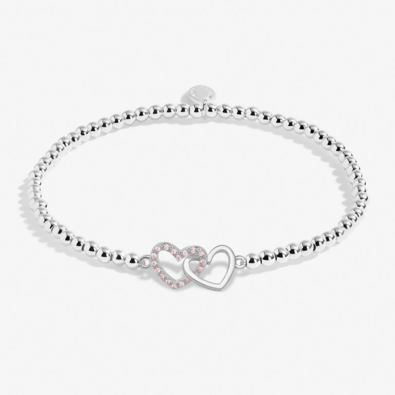 Joma Jewellery A Little Beautiful Bestie bracelet with delicate charm and silver chain, designed for friendship and style.