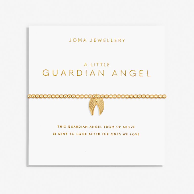 Joma Jewellery Little Guardian Angel Bracelet with silver charm and delicate chain, designed for a protective, elegant look.