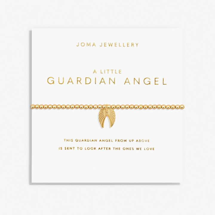 Joma Jewellery Little Guardian Angel Bracelet with silver charm and delicate chain, designed for a protective, elegant look.