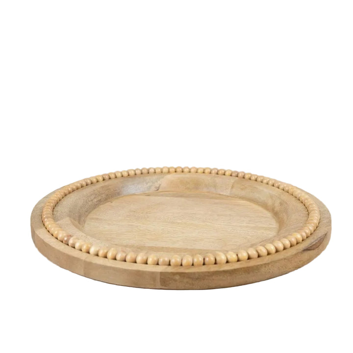 Round Wooden Serving Plate 30cm