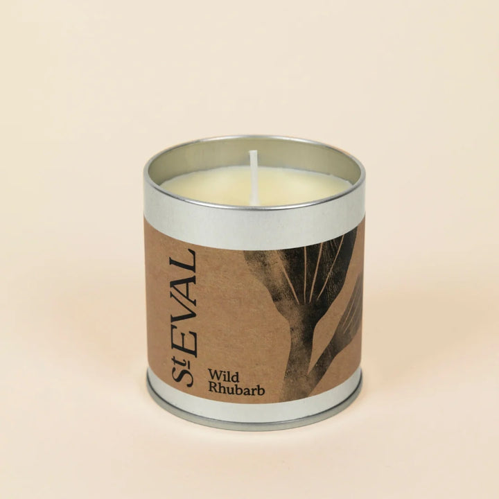 St Eval Wild Rhubarb Tin Candle