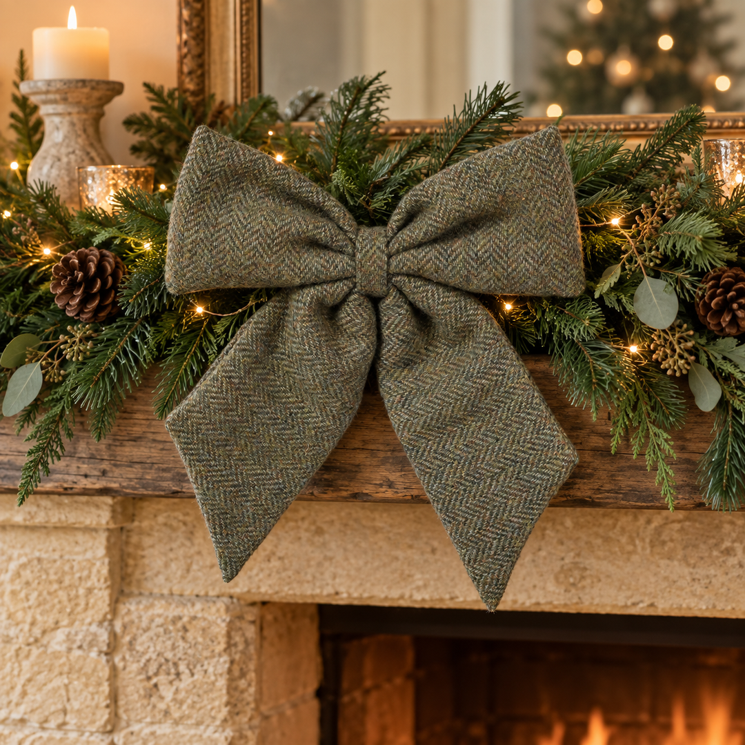 Herringbone Clip Bow