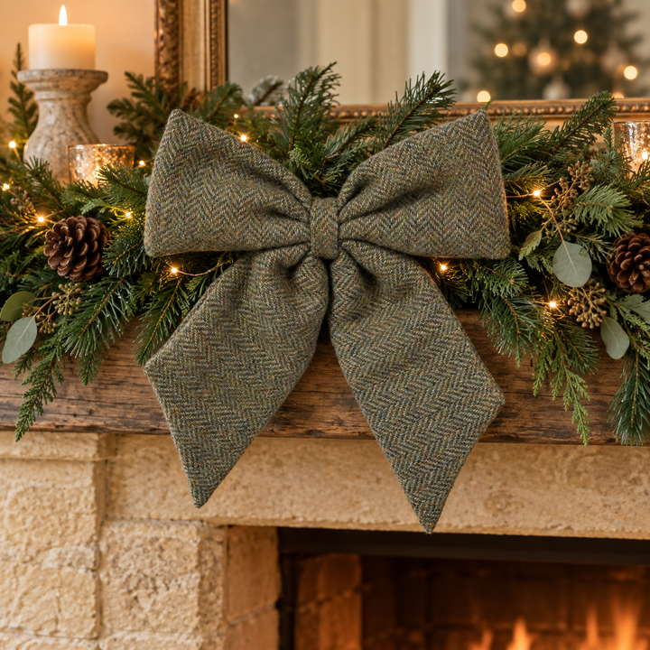 Herringbone Clip Bow