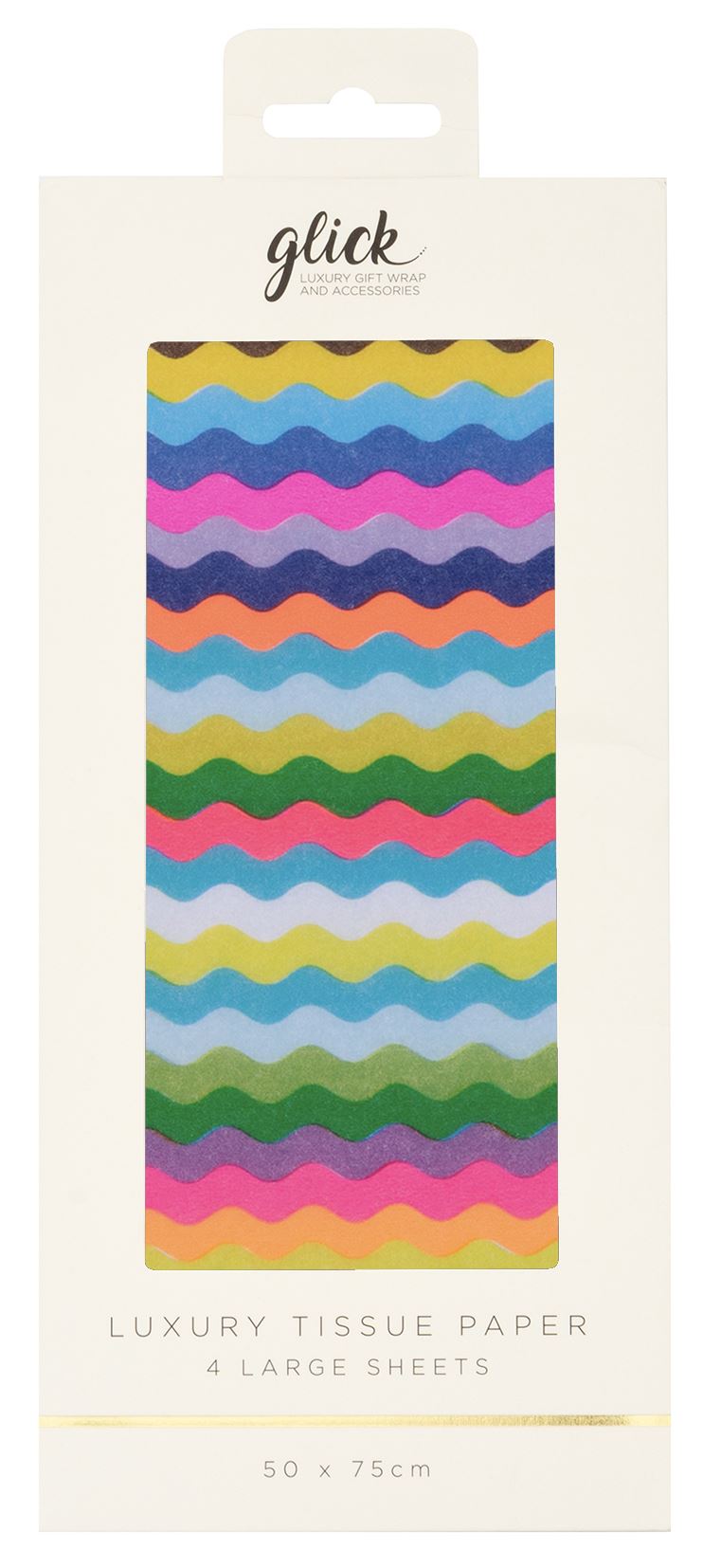 Colour Hub Ric Rac Tissue Paper - 4 Sheets