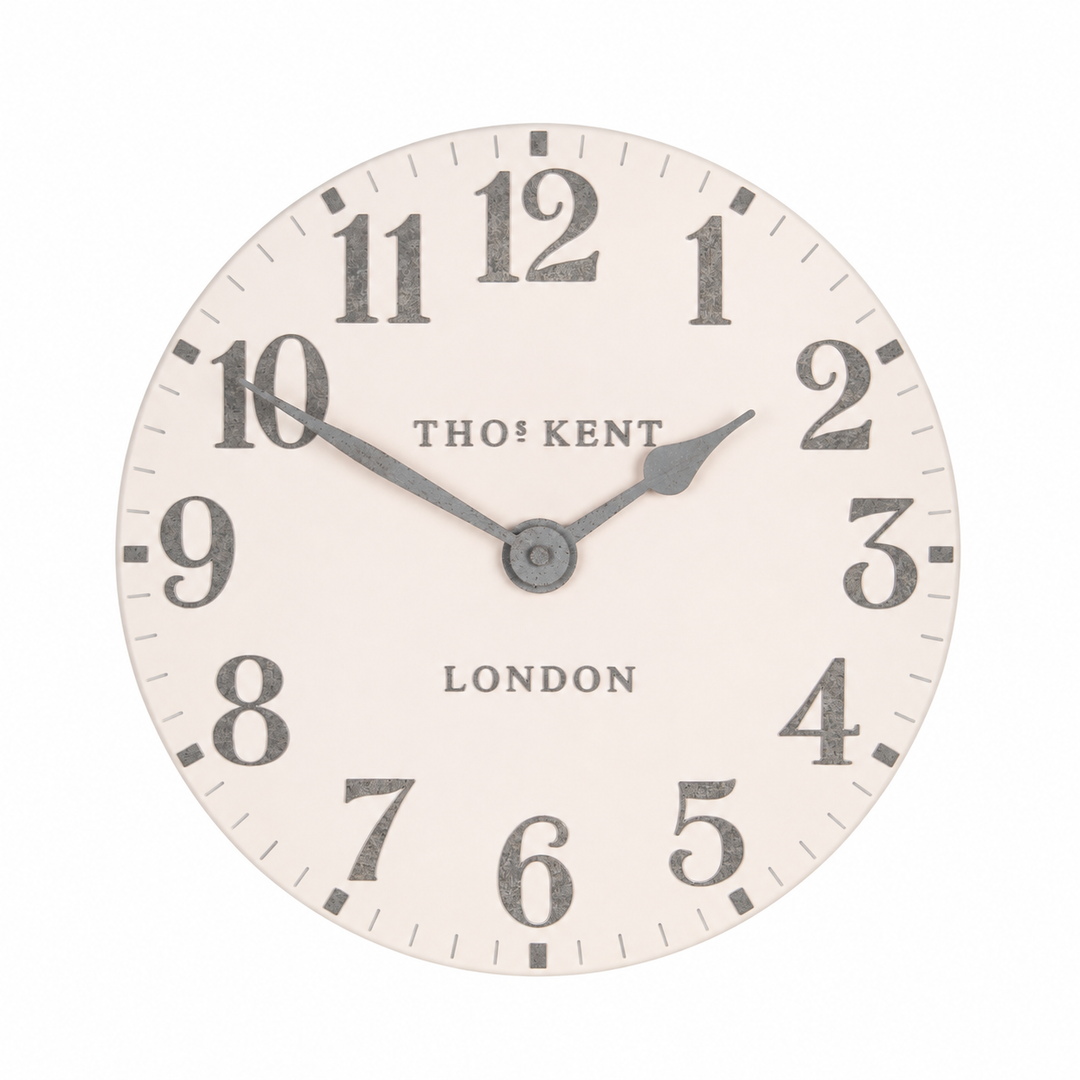 12-Inch Arabic Wall Clock - Shy Pink