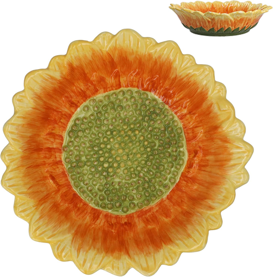 Medium Sunflower Stoneware Bowl