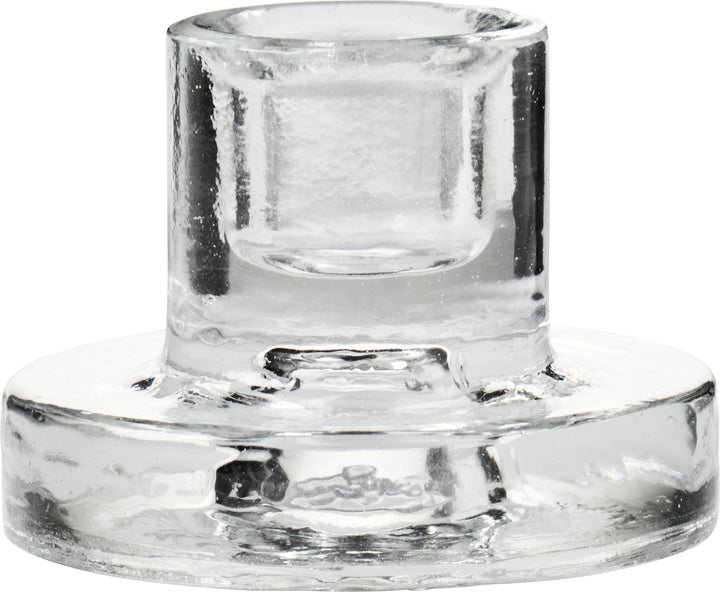 Clear Glass Taper Candle Holder for 1.3cm Candles