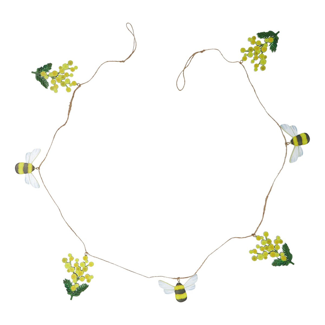 Mimosa &amp; Bees Wood Garland