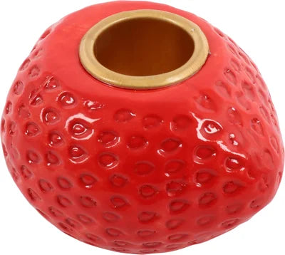 Cornucopia Home and Gift Strawberry Red Candle H from My Gifts Trade, showing a vibrant red scented candle with a smooth finish.