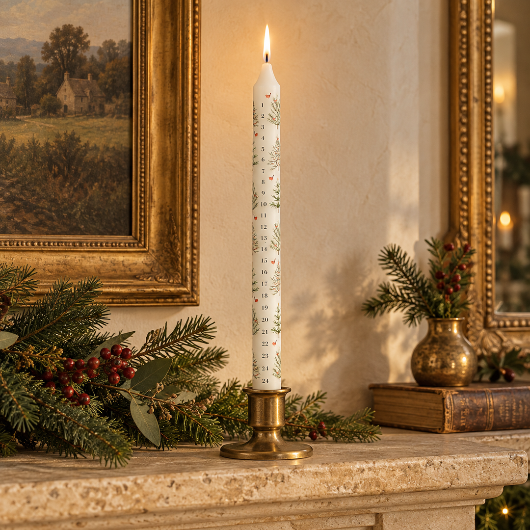 Xmas Trees Advent Crown Candle