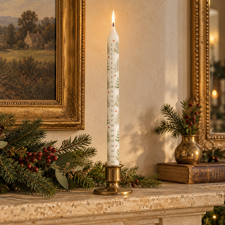 Xmas Trees Advent Crown Candle