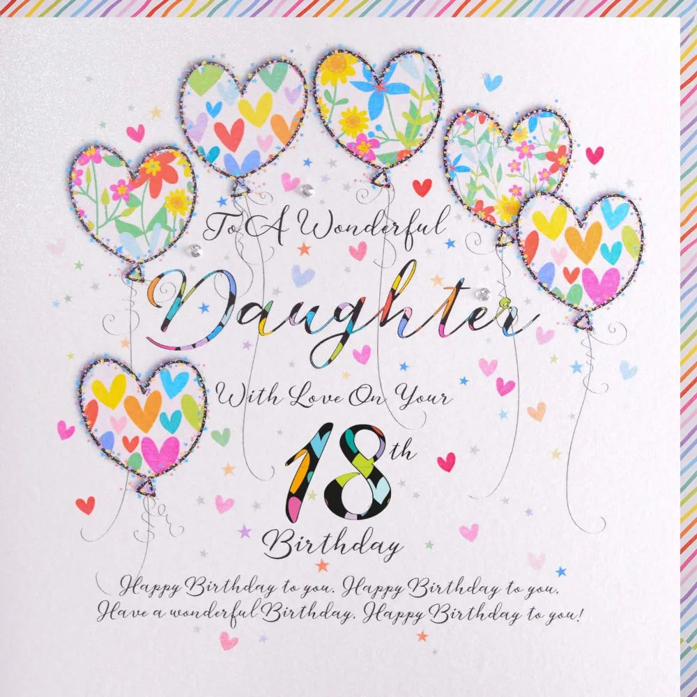 18 - Daughter 18th Large Birthday Card