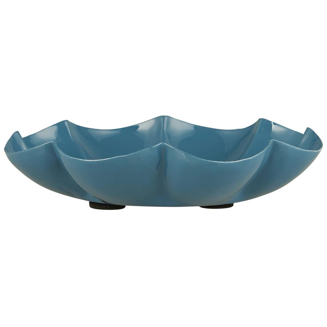 Blue flower candle holder from IB Laursen Summer collection, featuring a decorative floral design and a classic candle holder shape.