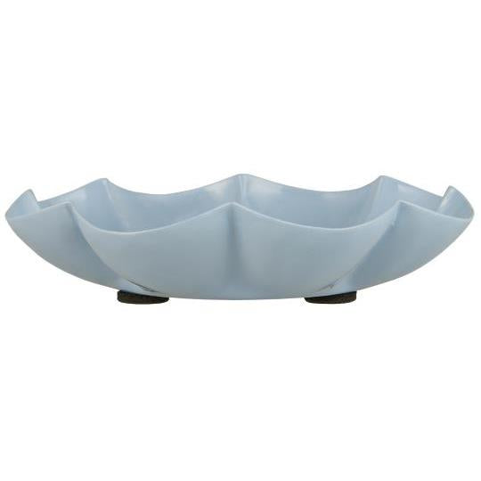 Light blue flower candle holder from IB Laursen Summer collection featuring a delicate floral design.
