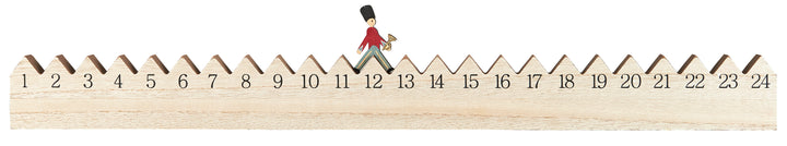 IB Laursen 1-24 Walking Guard Advent Calendar by Cornucopia Home and Gift, featuring festive holiday design and numbered doors.