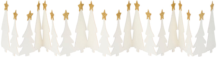 Gold Glitter Christmas Tree and Star Table Decoration