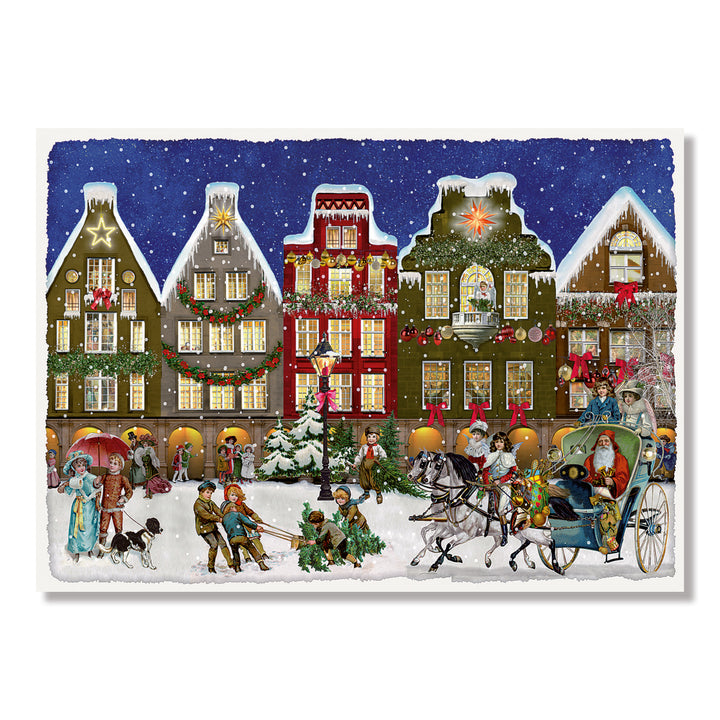 Victorian Miniature Advent Calendar Cards - Pack of 6