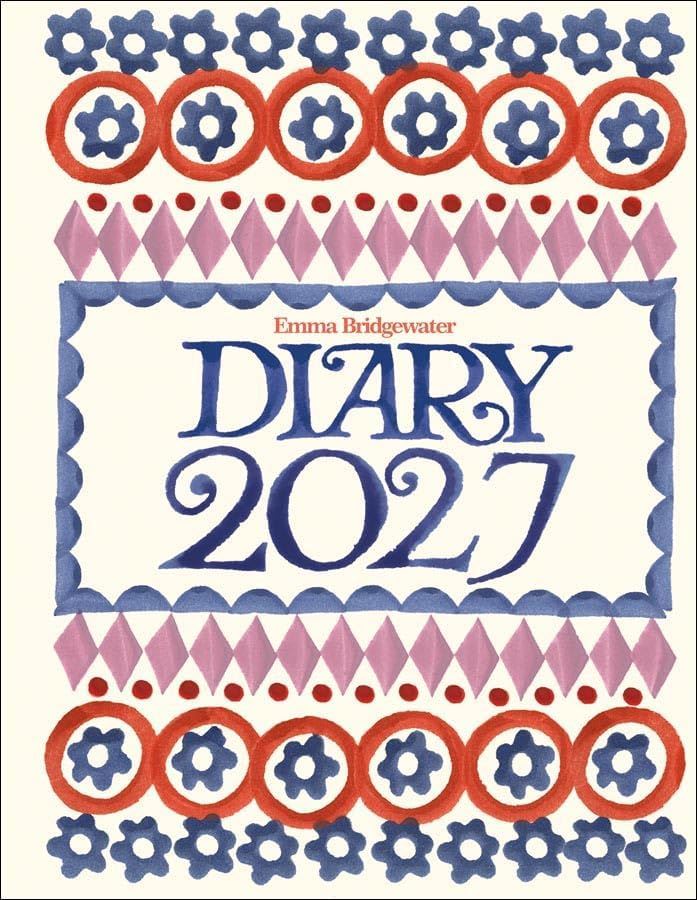 Emma Bridgewater Sponged Tile A5 Deluxe Wiro Diary 2027